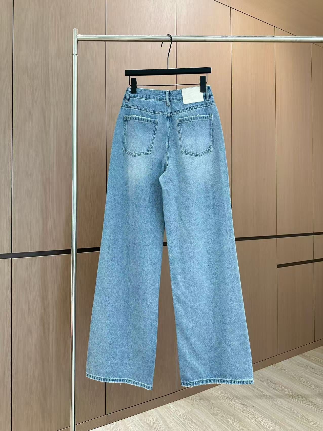 25SS Heavy Industry Hot Diamond Flip Bag Jeans