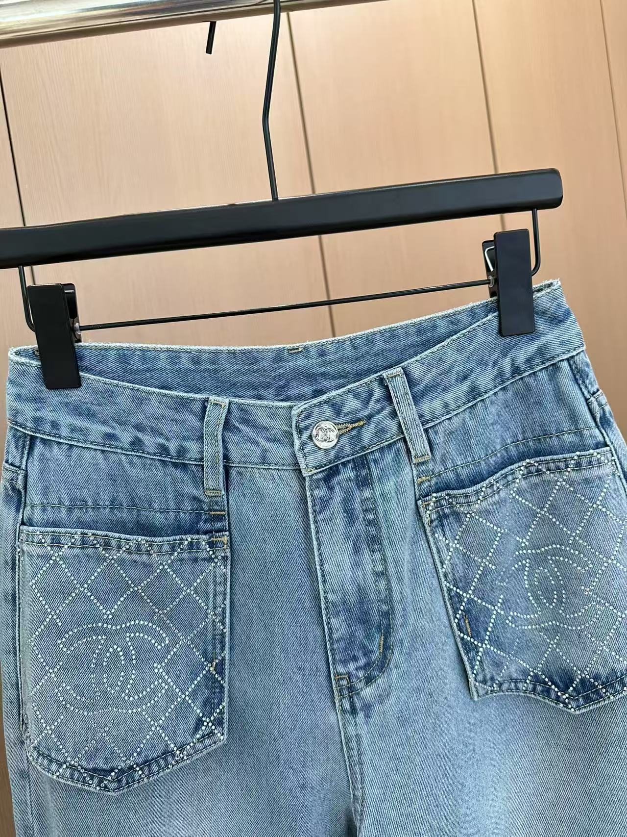 25SS Heavy Industry Hot Diamond Flip Bag Jeans