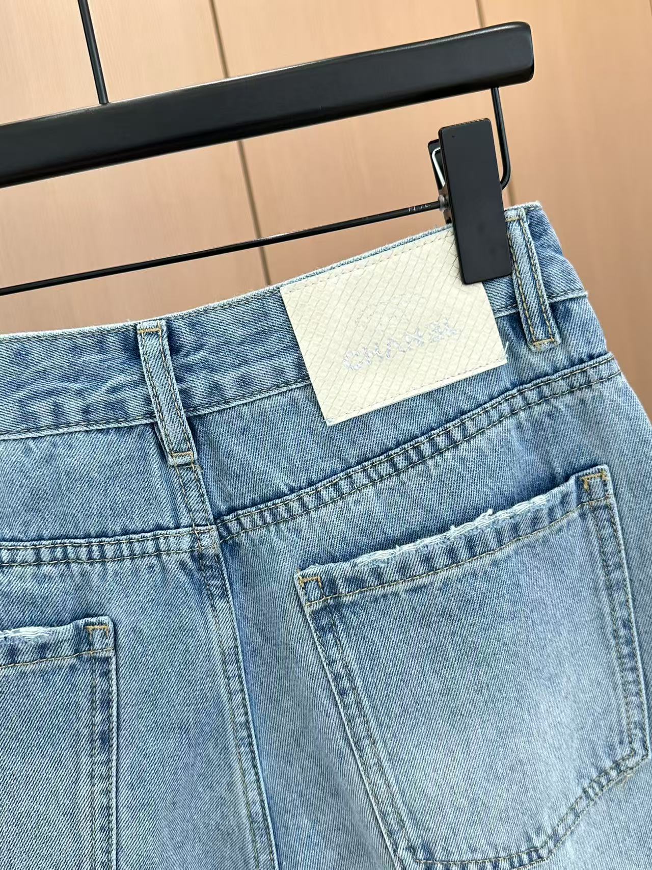 25SS Heavy Industry Hot Diamond Flip Bag Jeans