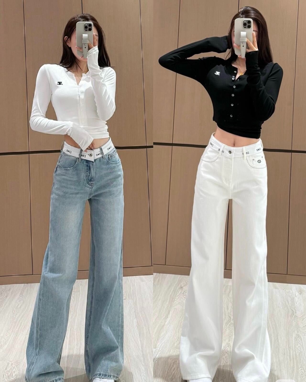 D Straight jeans