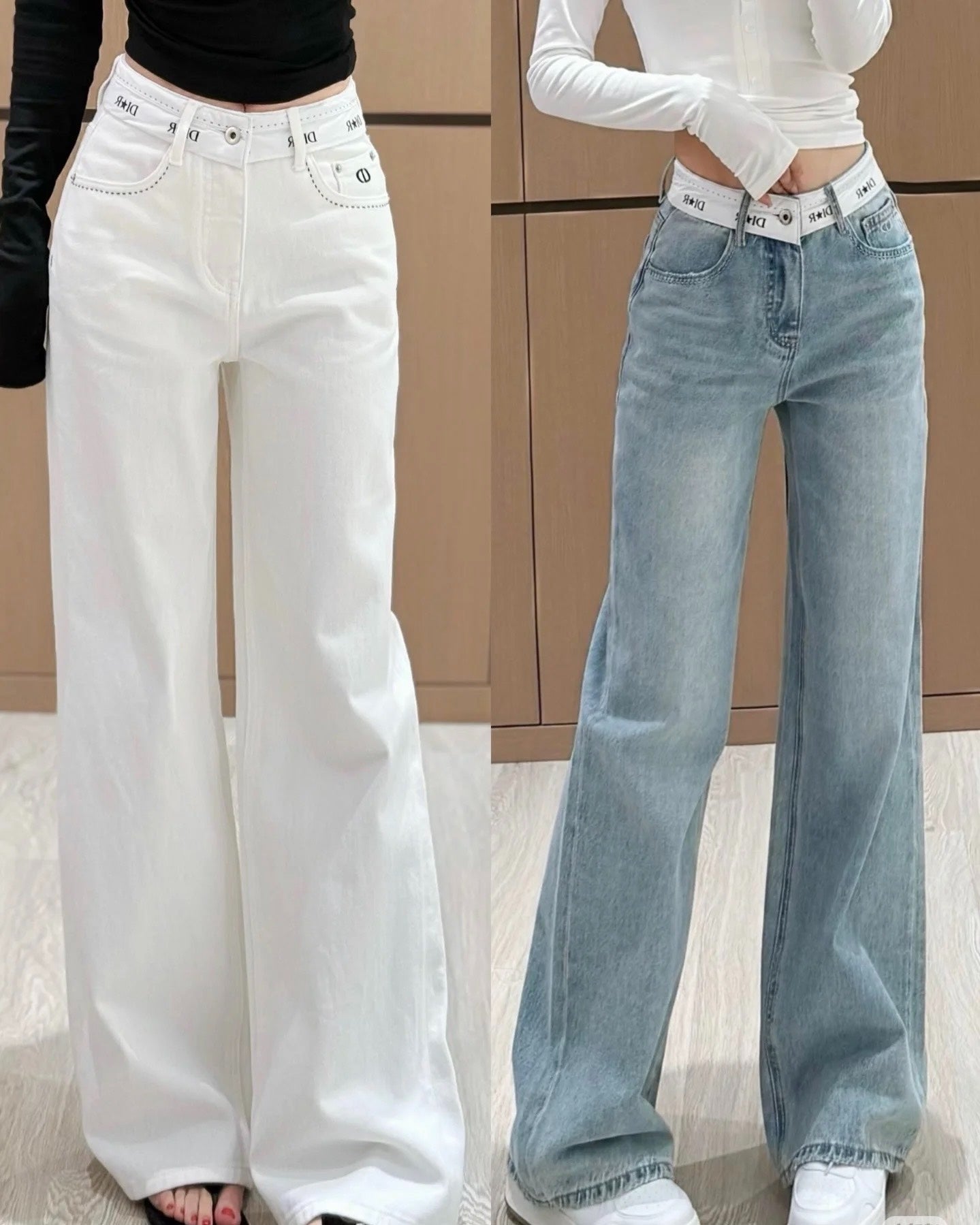 D Straight jeans