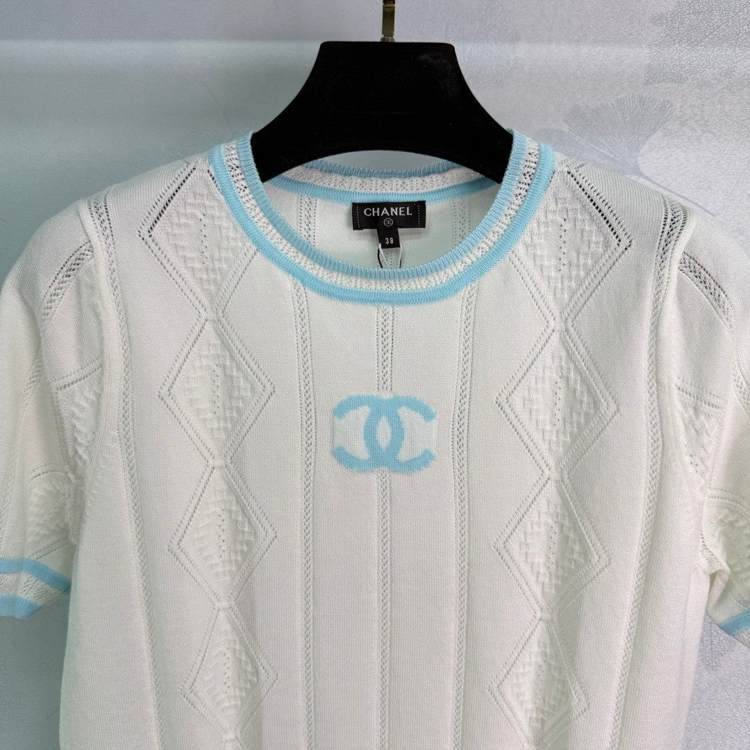 25ss Lingge Knitted Short Sleeve