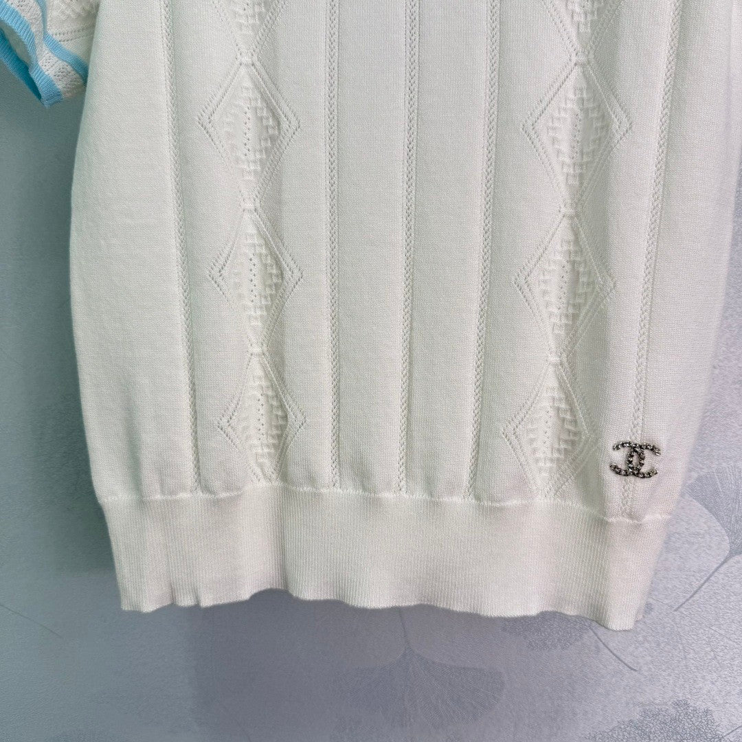 25ss Lingge Knitted Short Sleeve
