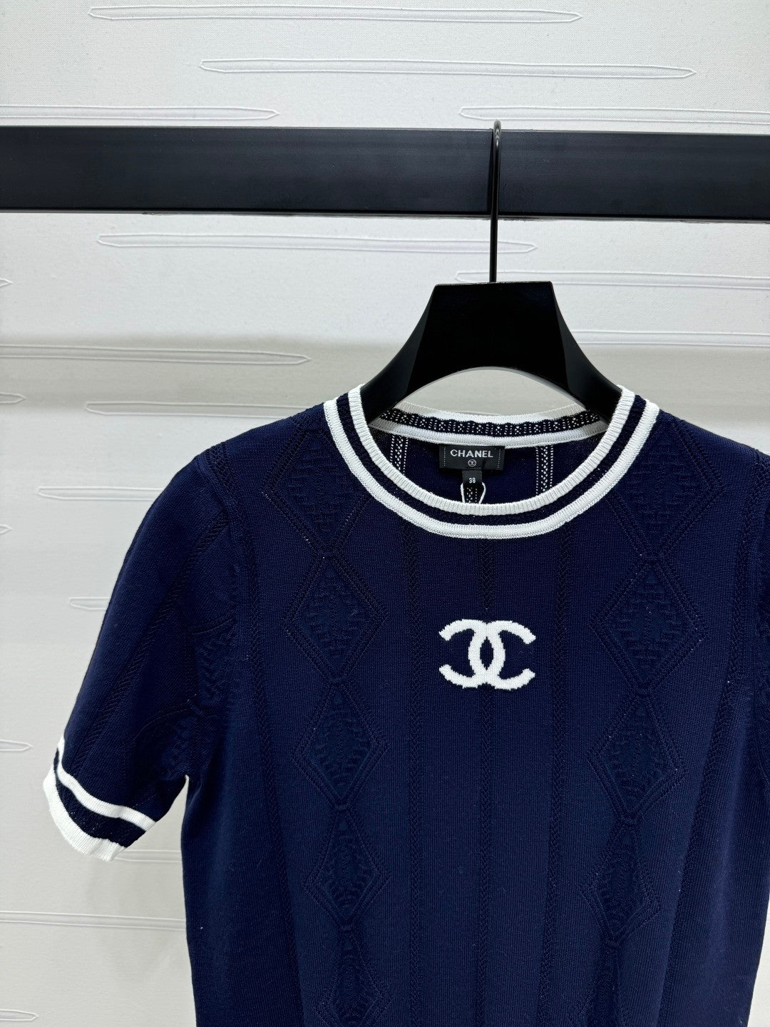 25ss Lingge Knitted Short Sleeve