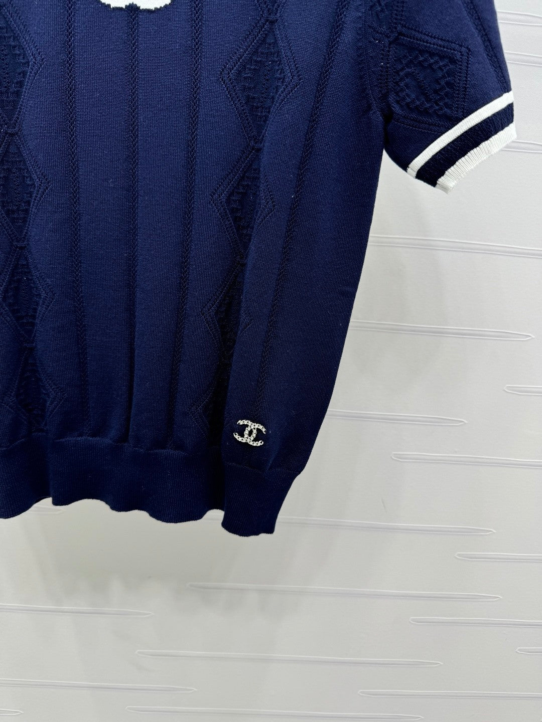 25ss Lingge Knitted Short Sleeve