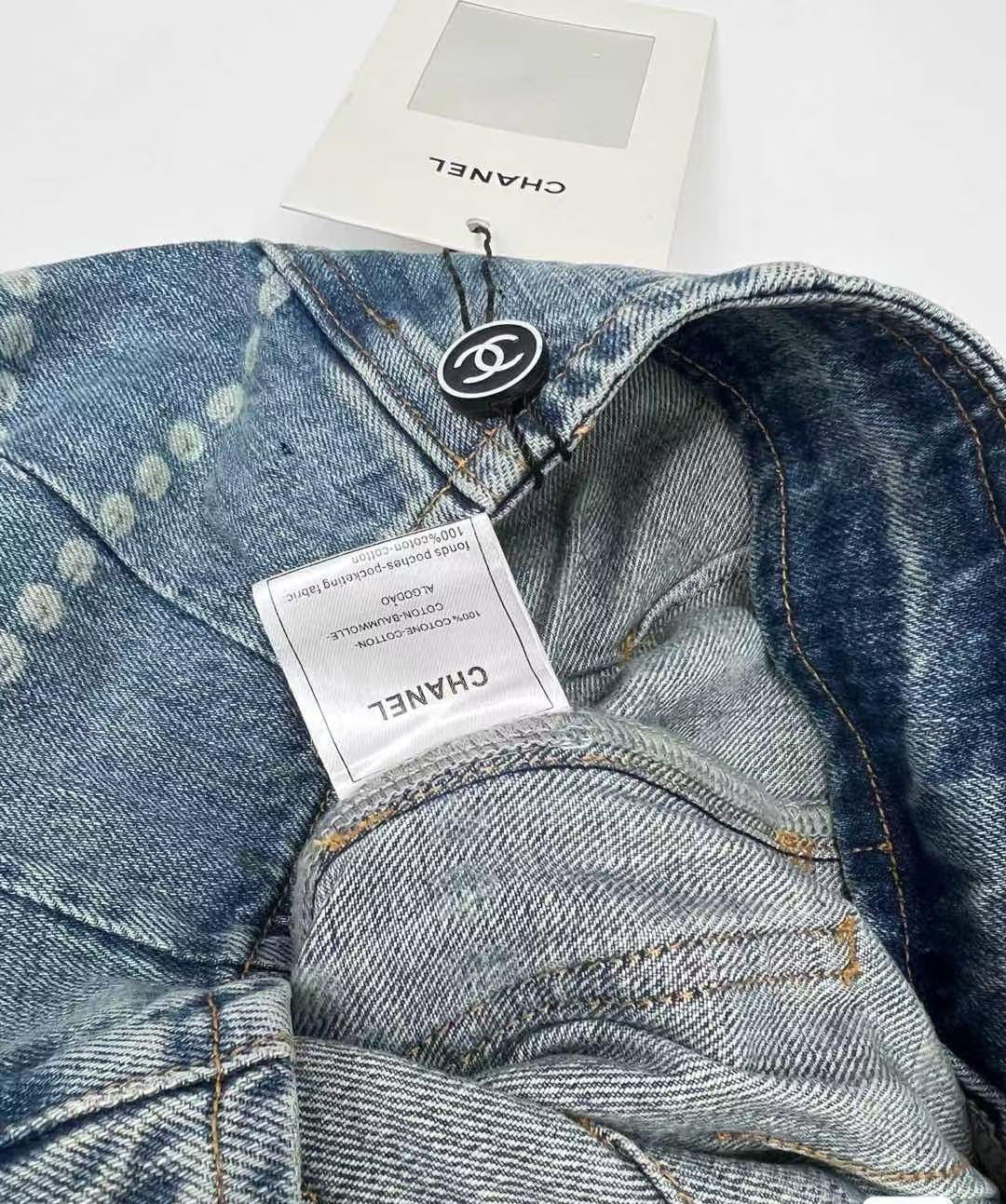 25ss new polka dot logo print straight leg jeans