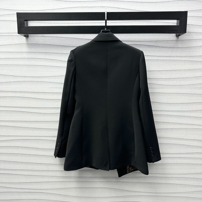 Lapel belted suit jacket