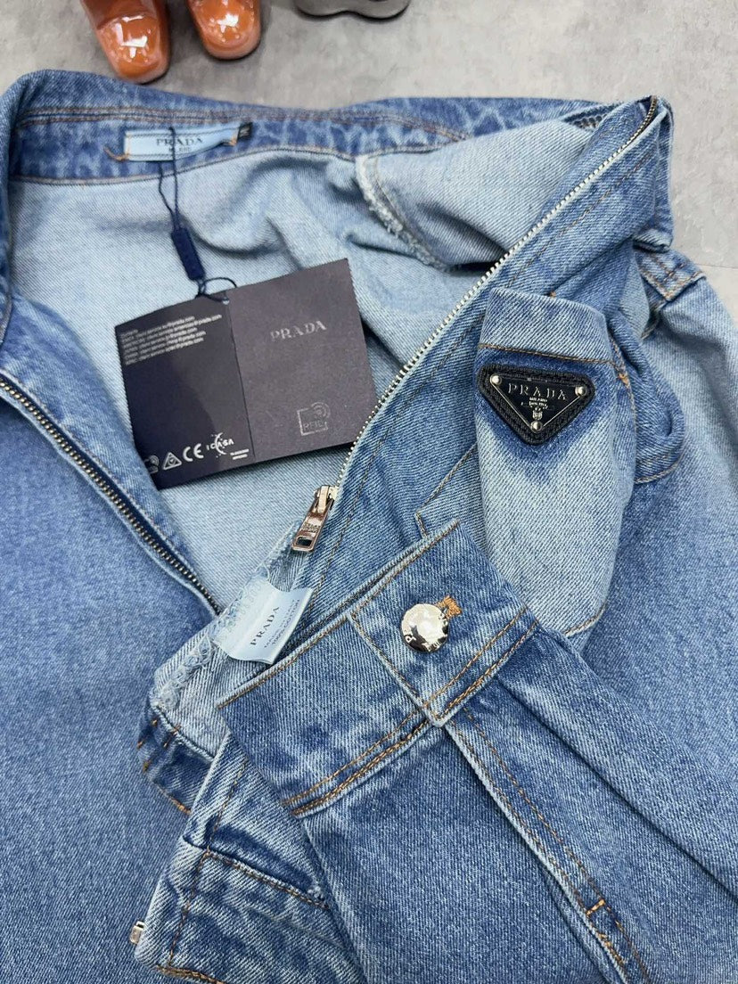 25ss High waisted denim jacket