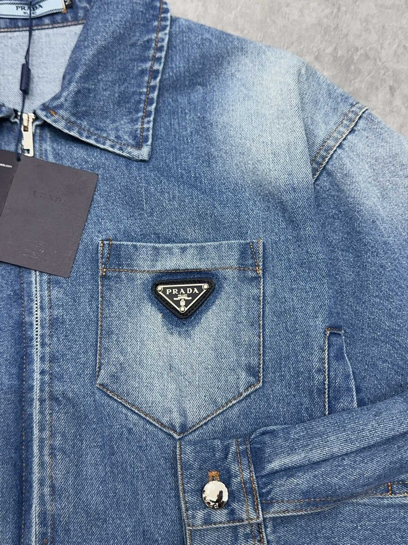25ss High waisted denim jacket