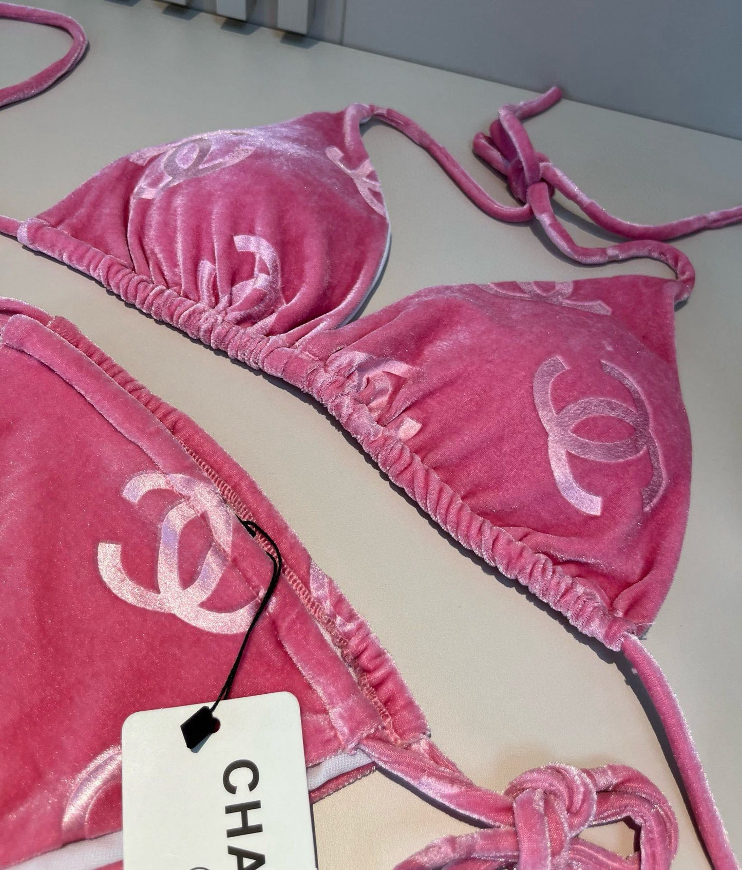 C 25 Corduroy Classic Bikini Three-Piece Set