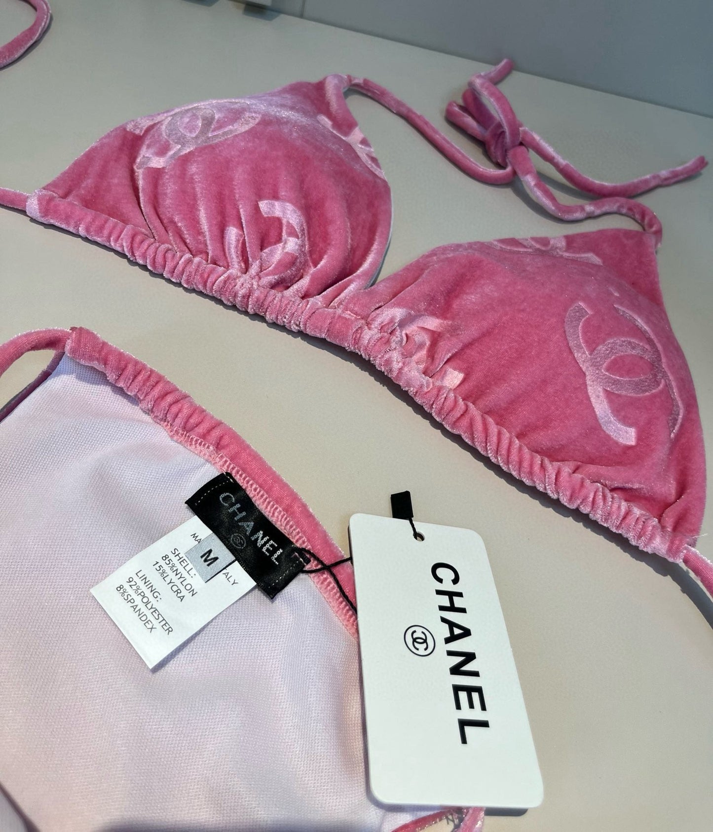 C 25 Corduroy Classic Bikini Three-Piece Set