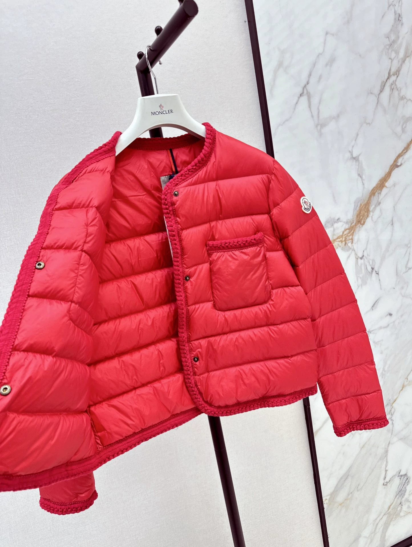 25fw Knitted and spliced down jacket