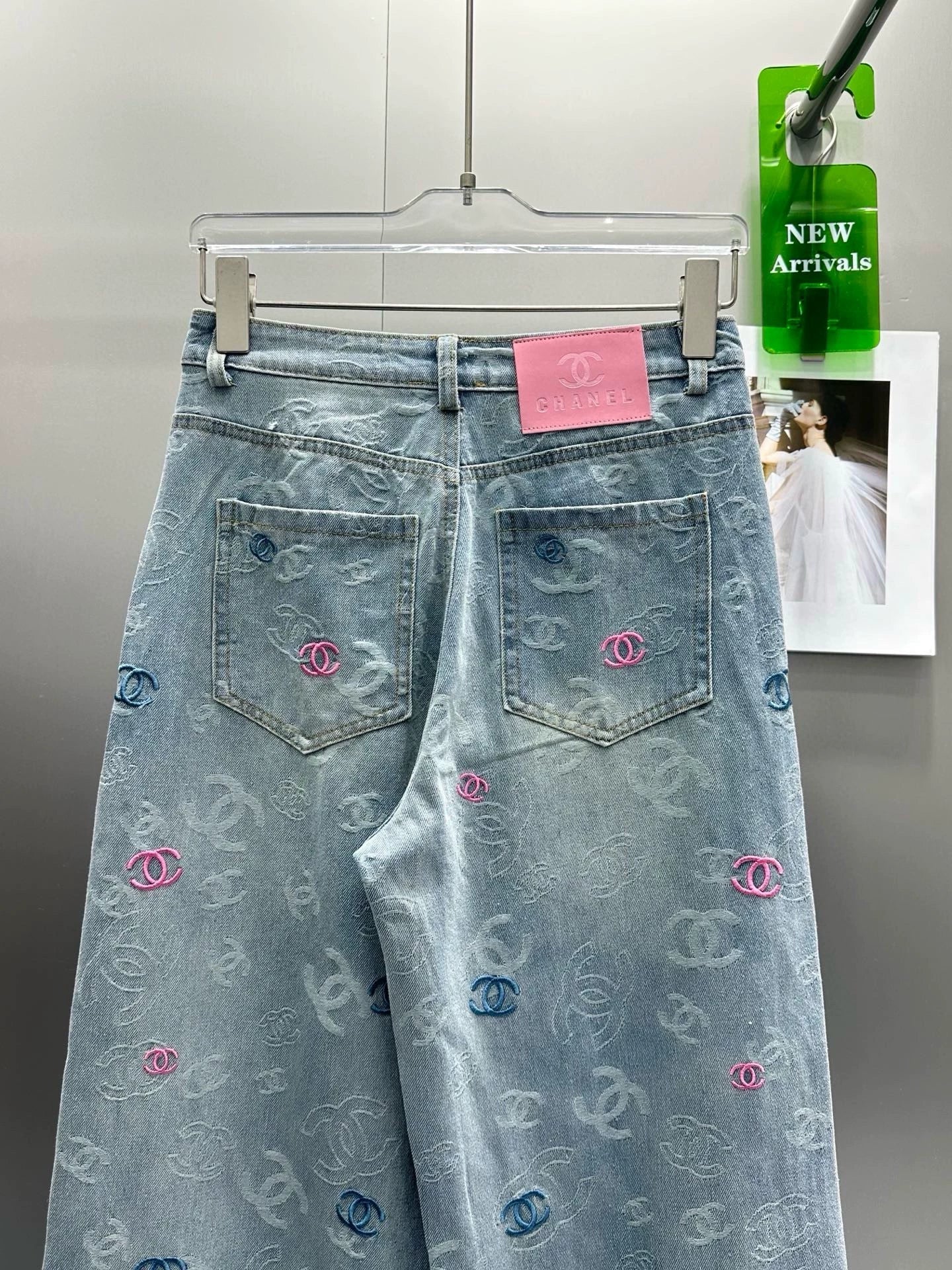25 Summer new design jacquard jeans