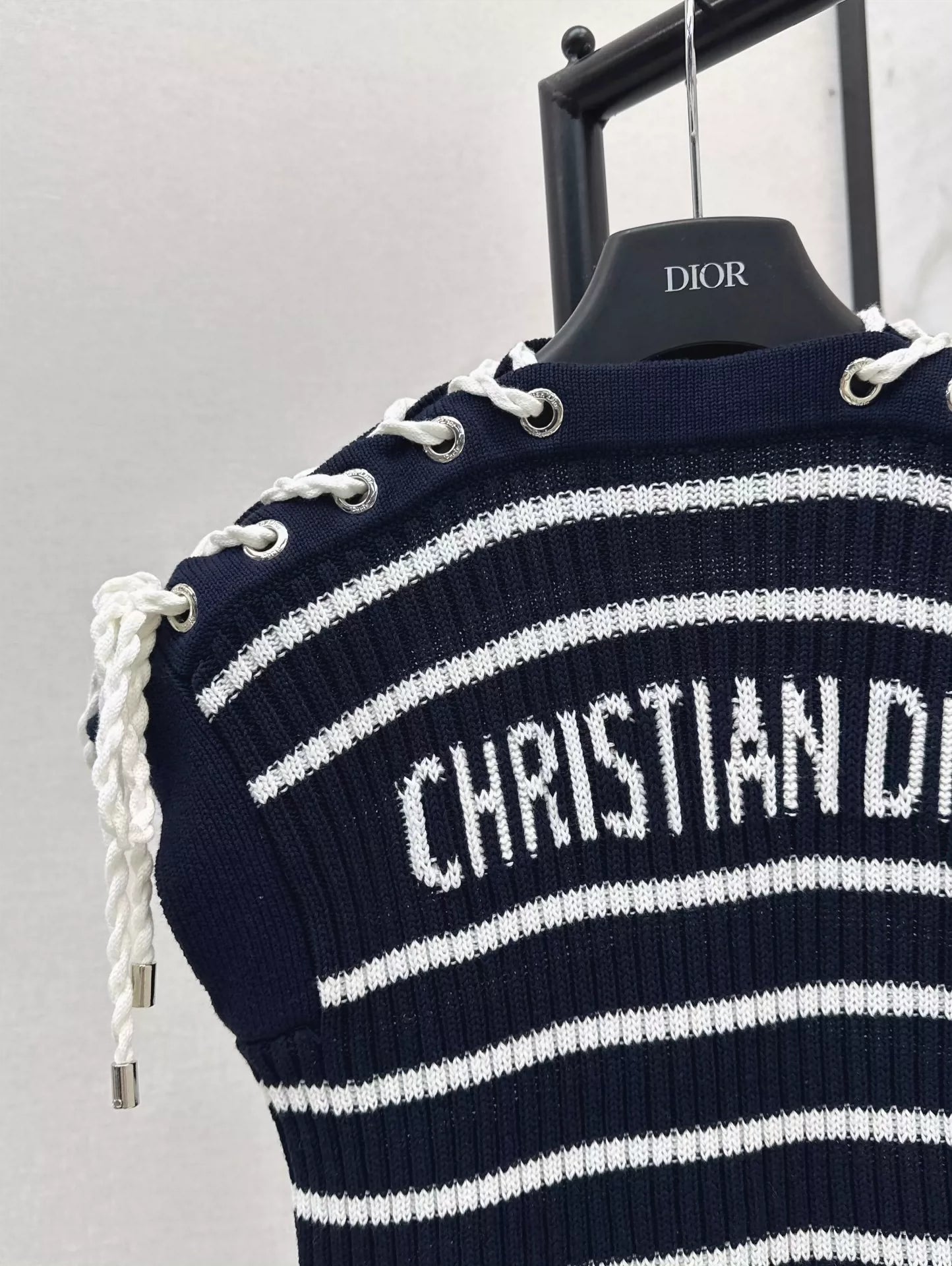 25SS Striped knitted top