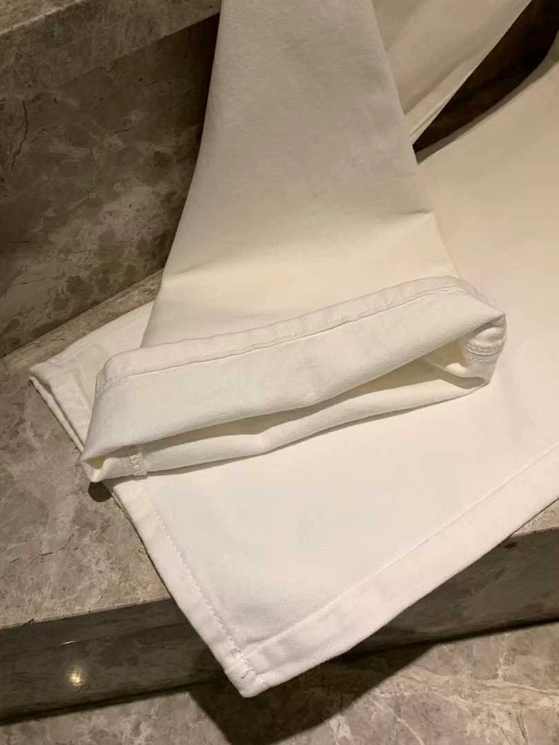 C 25 Little White Pants Denim Trousers