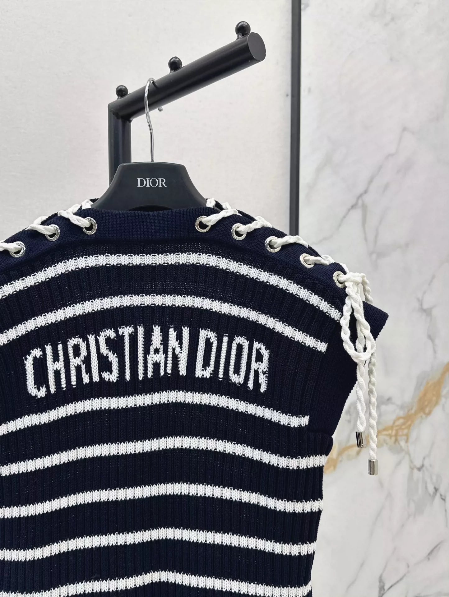 25SS Striped knitted top