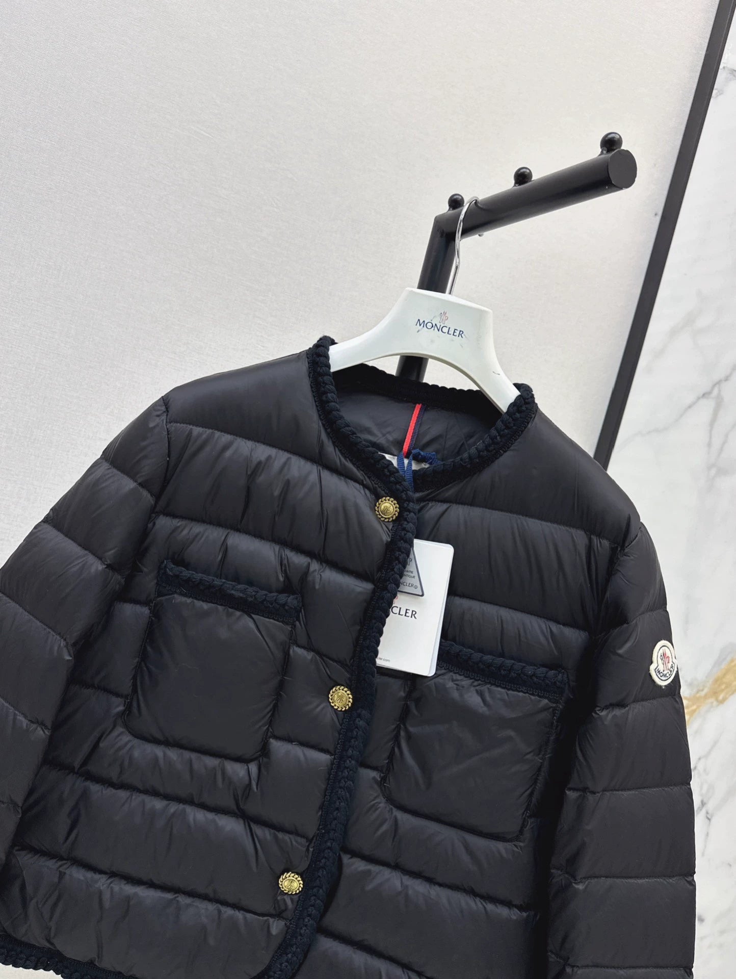 25fw Knitted and spliced down jacket