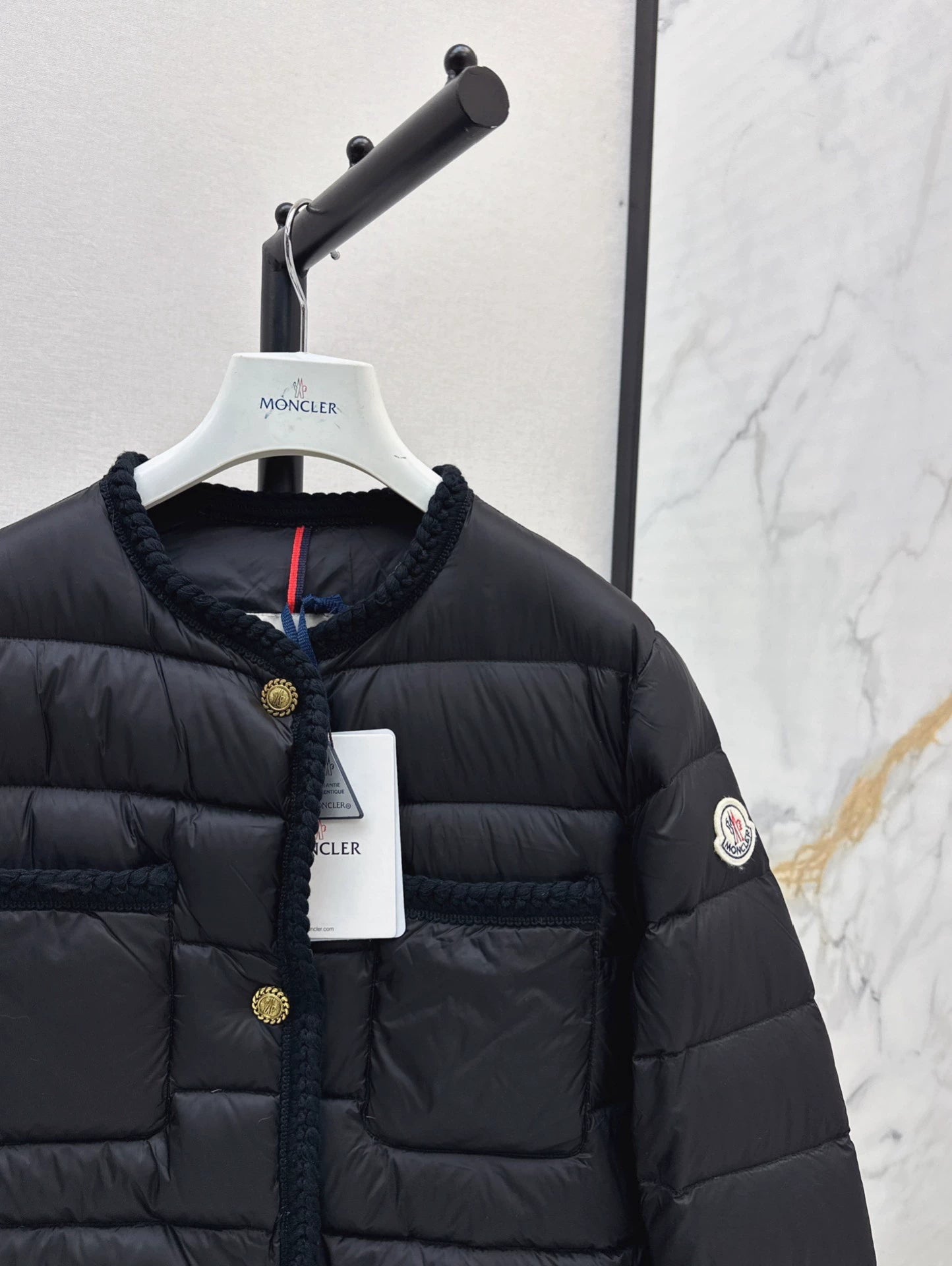 25fw Knitted and spliced down jacket