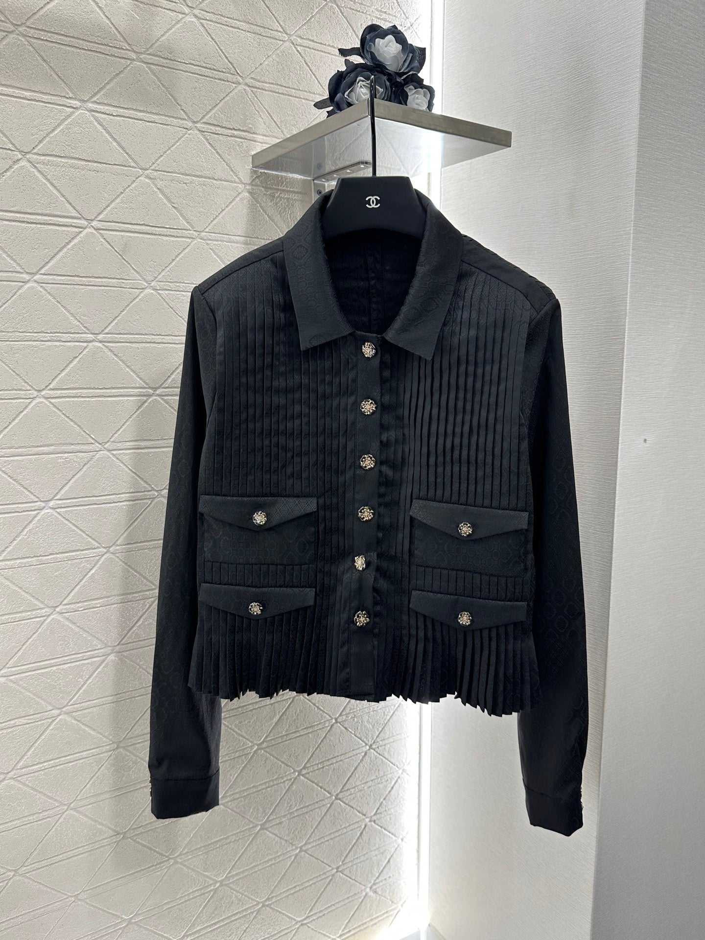 2025 New Arrival Long-sleeved shirt and culottes set