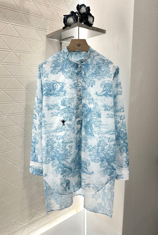 Printed silhouette shirt