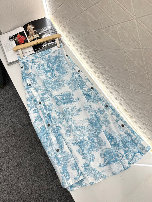 Printed silhouette underskirt