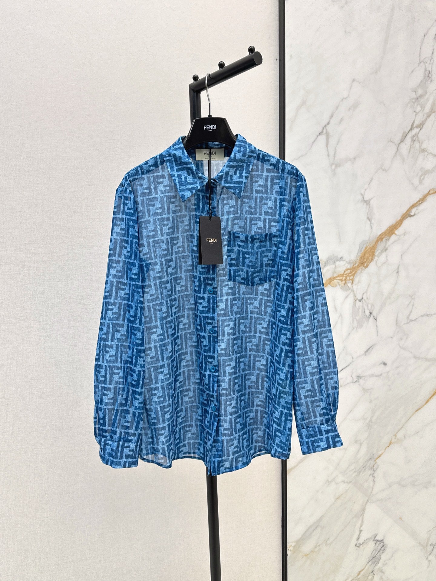 F 25 The latest classic spring and summer pattern casual suit with loose shirt + straight pants