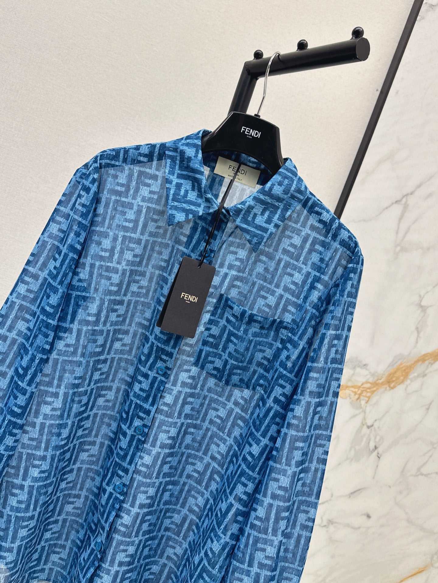 F 25 The latest classic spring and summer pattern casual suit with loose shirt + straight pants