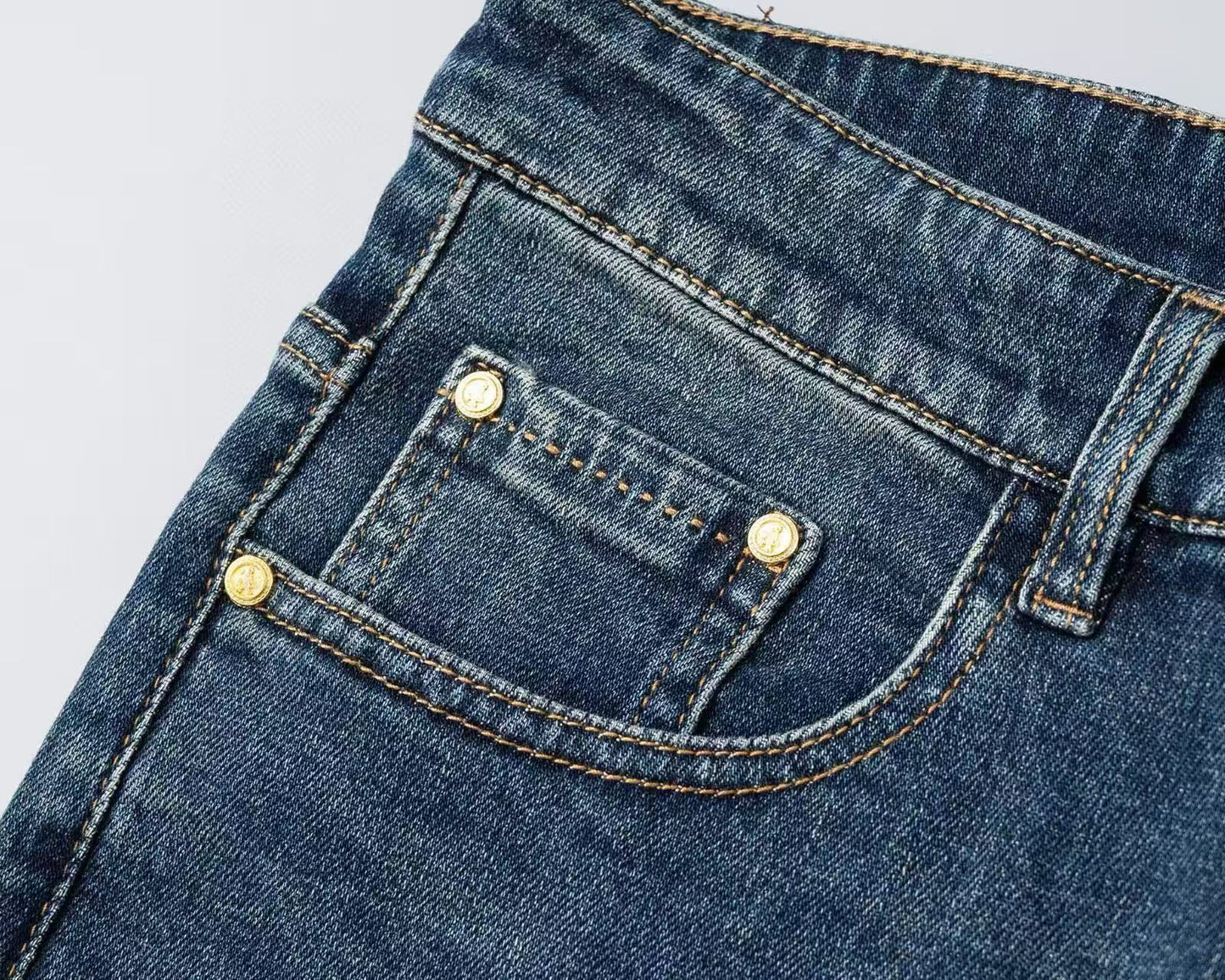 Latest single-breasted skinny jeans