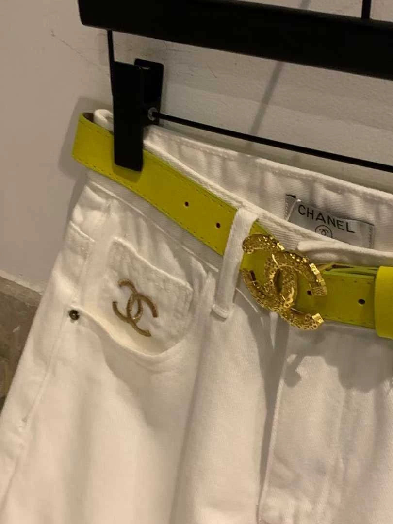 C 25 Little White Pants Denim Trousers