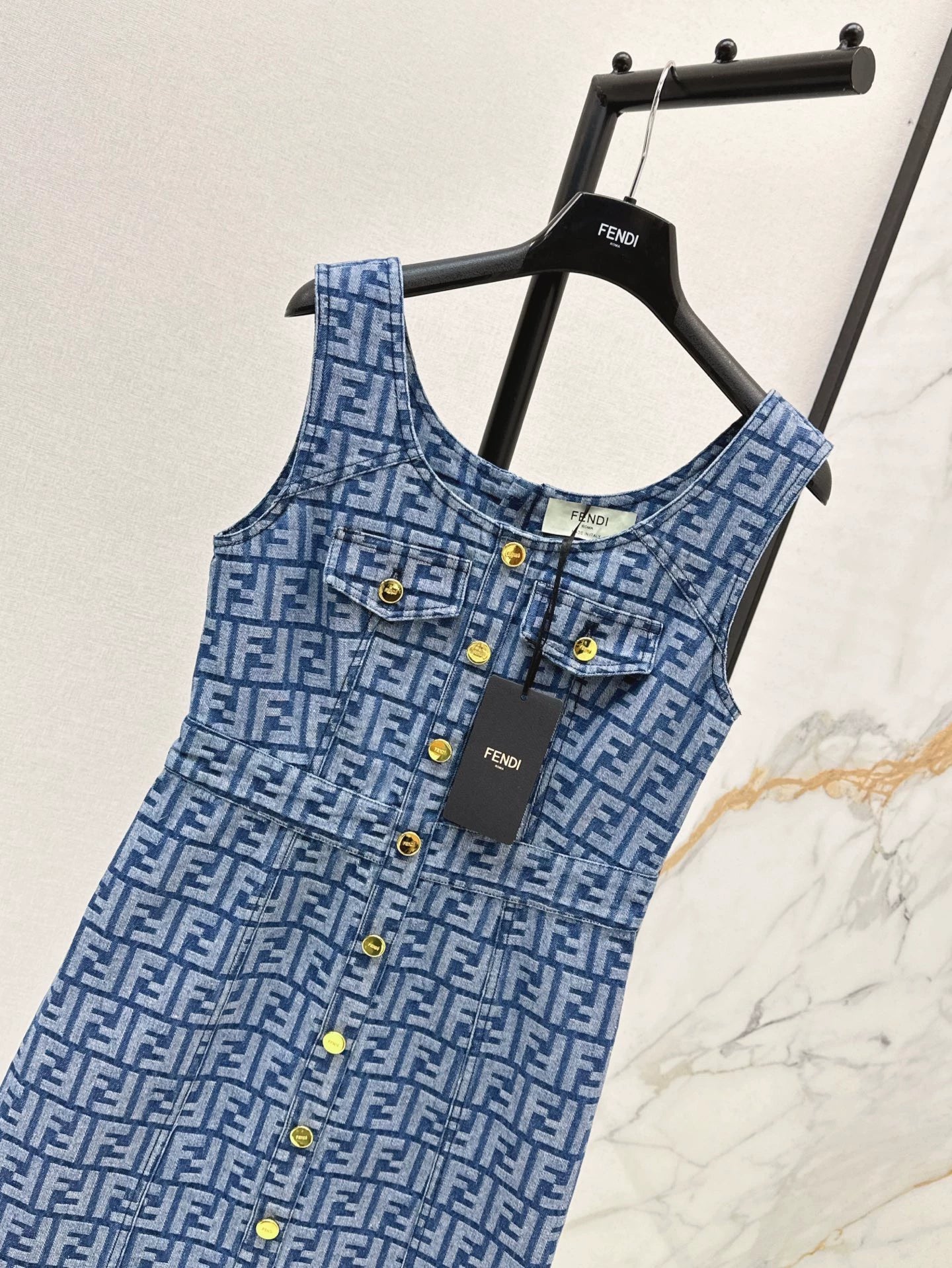 25SS Cowboy vest skirt