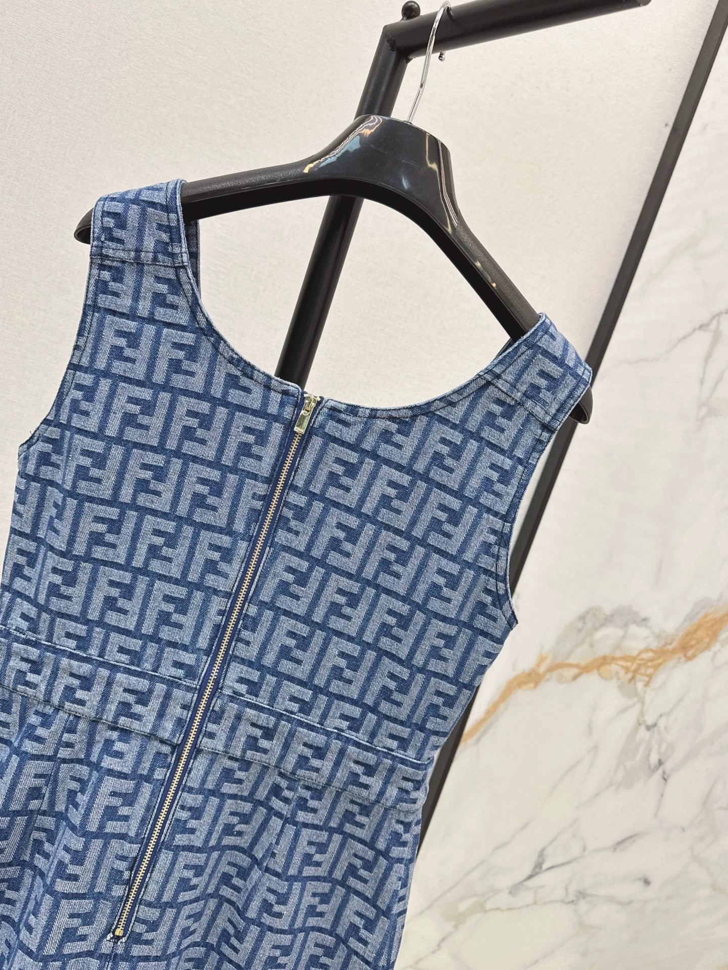 25SS Cowboy vest skirt
