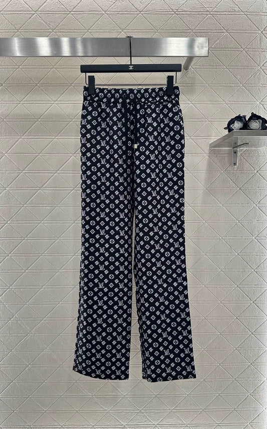 25fw Jacquard straight leg pants