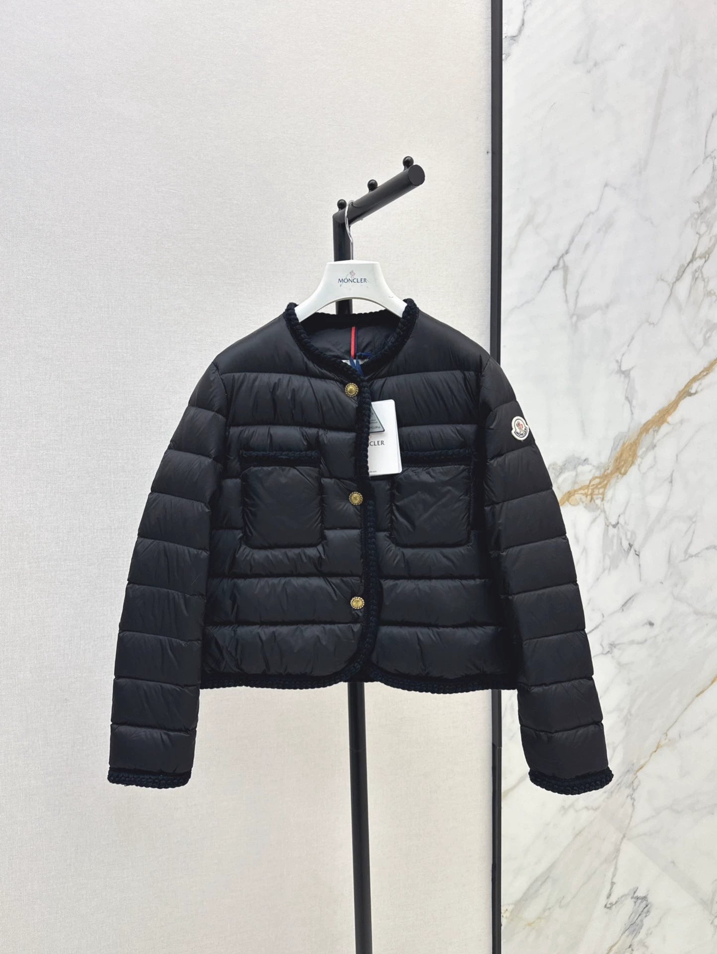25fw Knitted and spliced down jacket