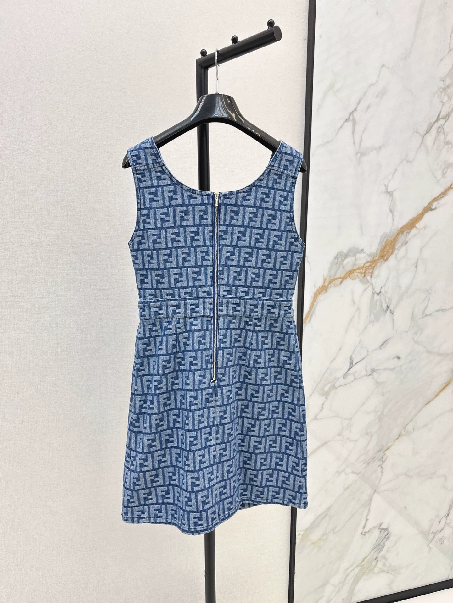 25SS Cowboy vest skirt