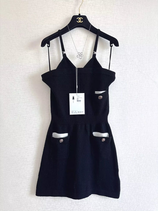 25fw Knitted camisole dress