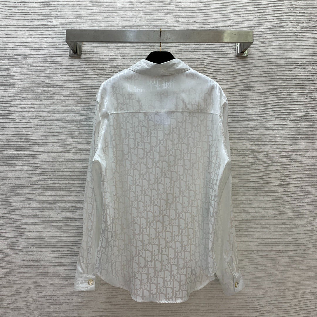 D 25  Lapel long sleeve shirt