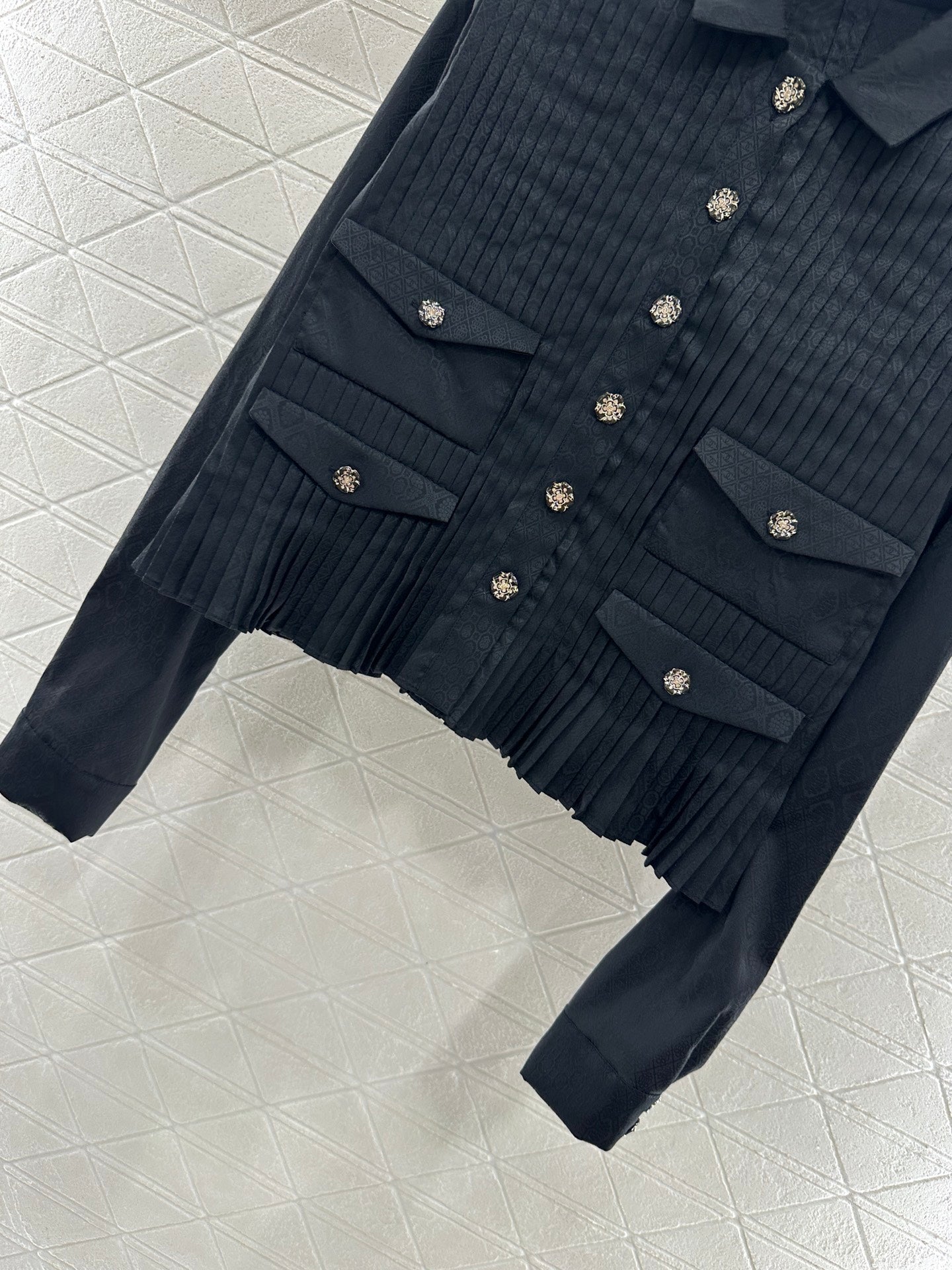 2025 New Arrival Long-sleeved shirt and culottes set